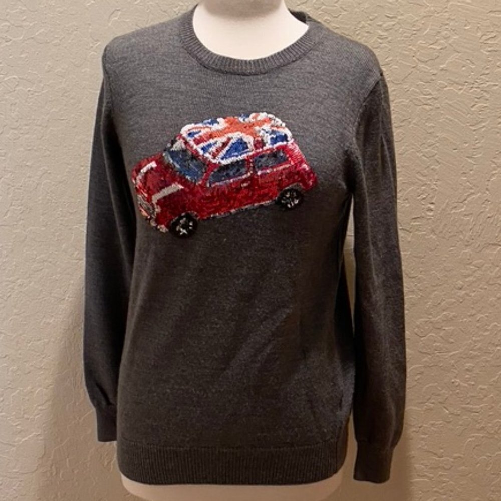 NWT Markus Lupfer "Mini" sequined sweater L